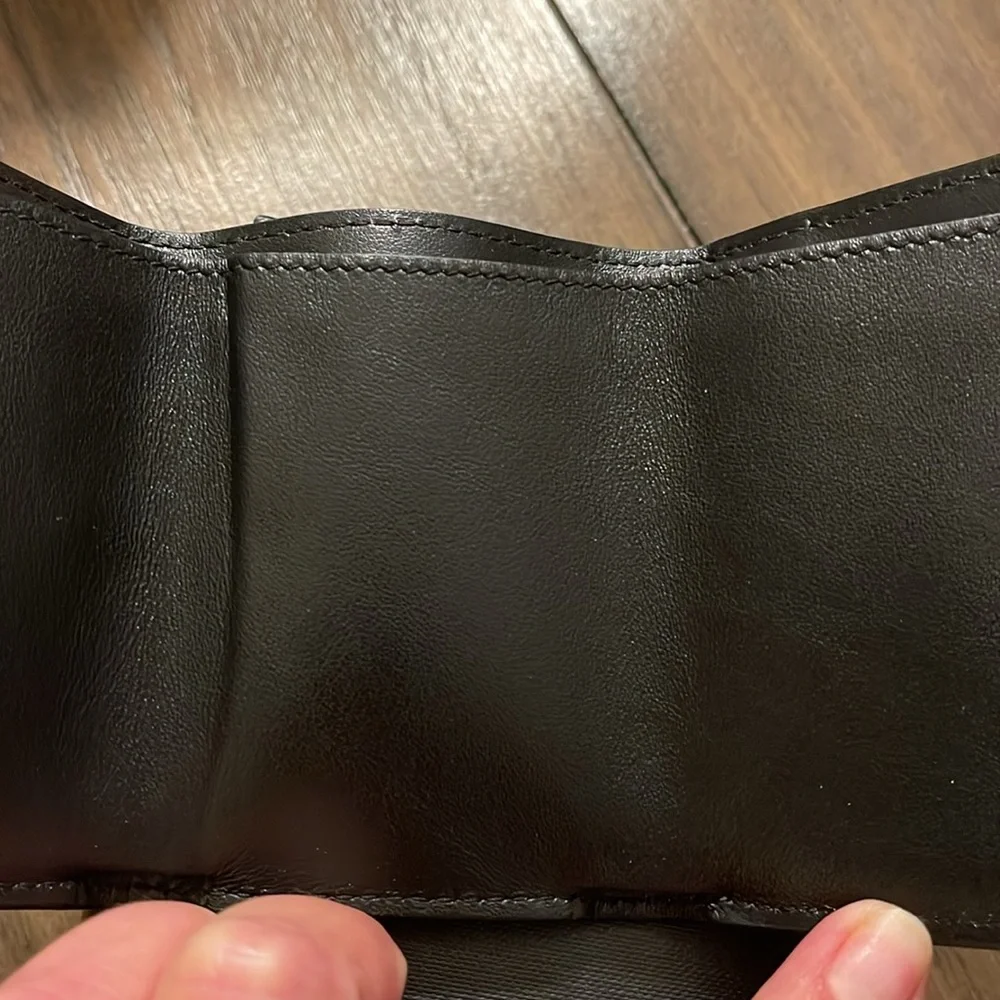 ✨Saint Laurent ✨Glitter Panel Leather Wallet in Blue and Black🖤 - Picture 5 of 9